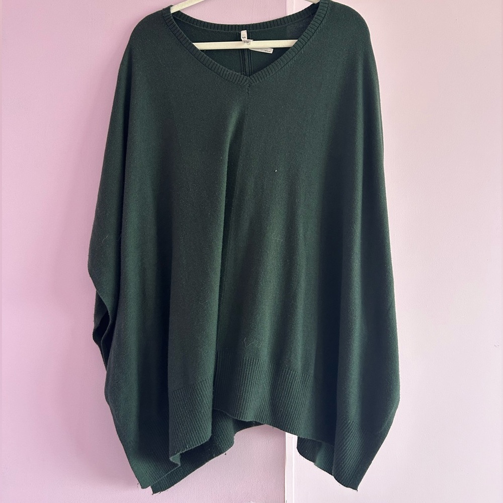 Soma Dark Green Women's Poncho